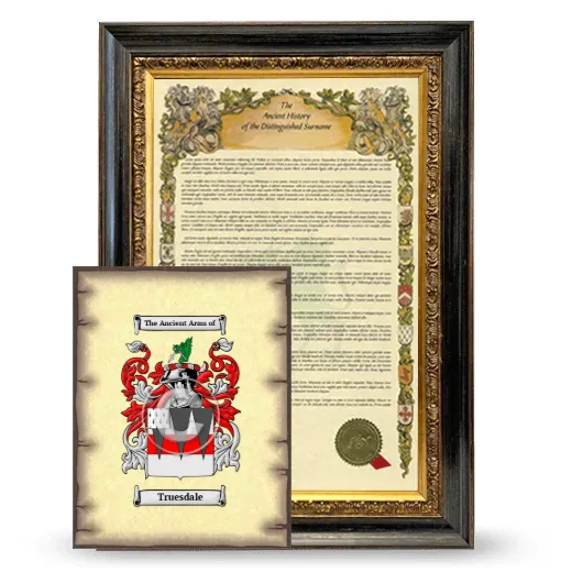 Truesdale Framed History and Coat of Arms Print - Heirloom