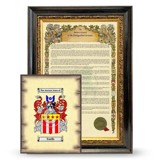 Tuells Framed History and Coat of Arms Print - Heirloom