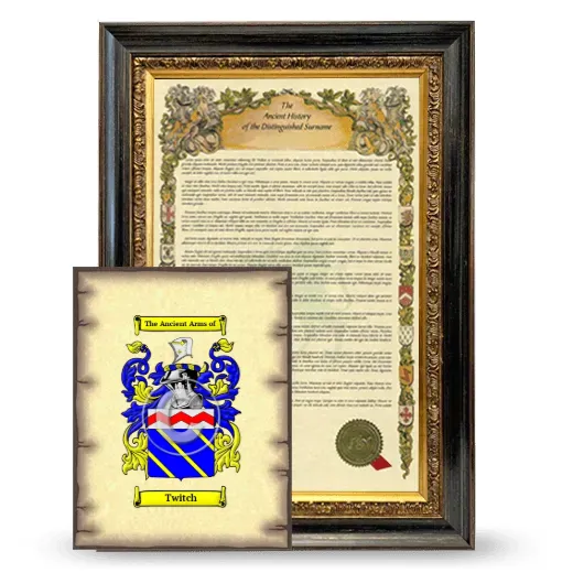 Twitch Framed History and Coat of Arms Print - Heirloom