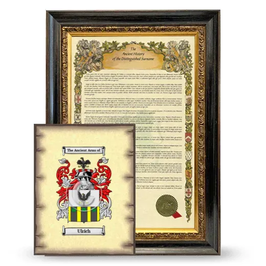 Ulrich Framed History and Coat of Arms Print - Heirloom
