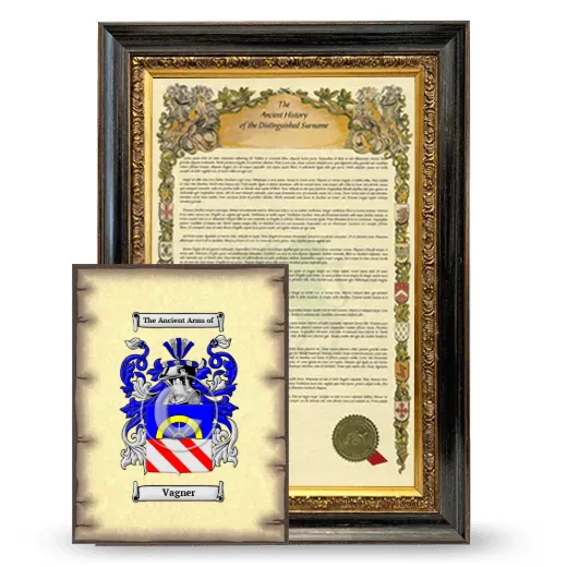 Vagner Framed History and Coat of Arms Print - Heirloom