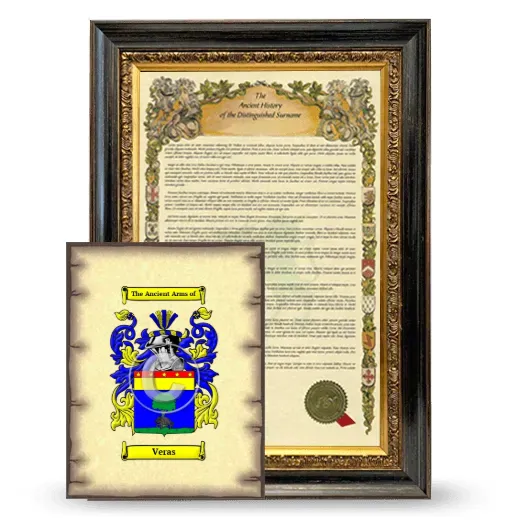 Veras Framed History and Coat of Arms Print - Heirloom