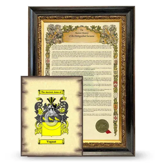 Vogant Framed History and Coat of Arms Print - Heirloom