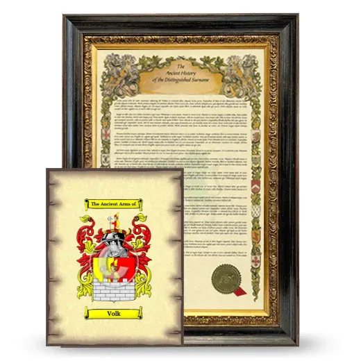Volk Framed History and Coat of Arms Print - Heirloom