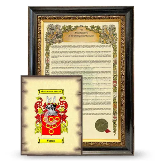 Vypon Framed History and Coat of Arms Print - Heirloom