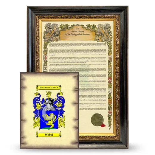 Wabel Framed History and Coat of Arms Print - Heirloom
