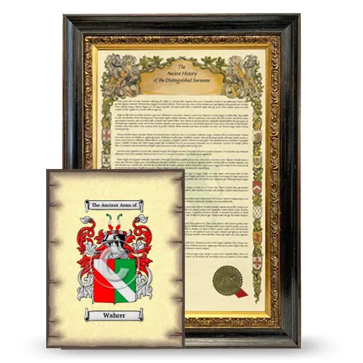 Wahrer Framed History and Coat of Arms Print - Heirloom