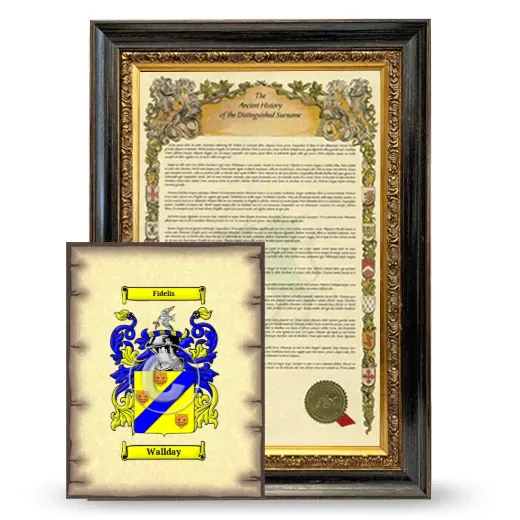 Wallday Framed History and Coat of Arms Print - Heirloom