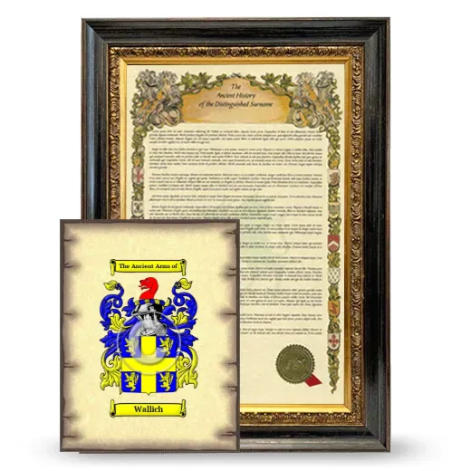 Wallich Framed History and Coat of Arms Print - Heirloom