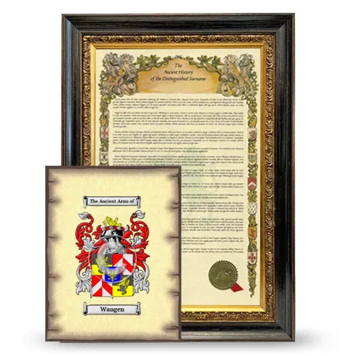 Wangen Framed History and Coat of Arms Print - Heirloom