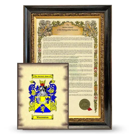 Warrenton Framed History and Coat of Arms Print - Heirloom