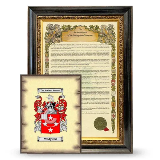 Wedgwod Framed History and Coat of Arms Print - Heirloom