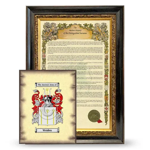 Weiden Framed History and Coat of Arms Print - Heirloom