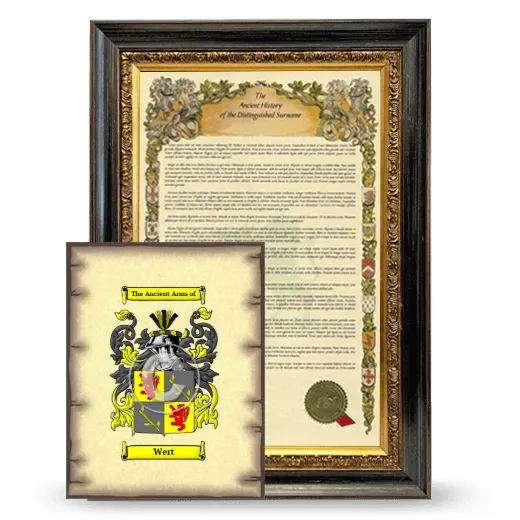 Wert Framed History and Coat of Arms Print - Heirloom