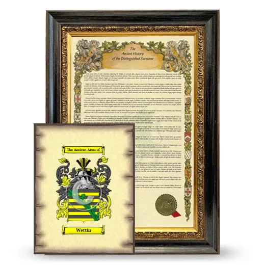 Wettin Framed History and Coat of Arms Print - Heirloom