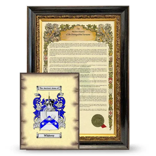 Whitesy Framed History and Coat of Arms Print - Heirloom