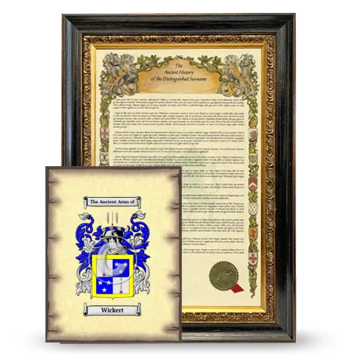 Wickert Framed History and Coat of Arms Print - Heirloom