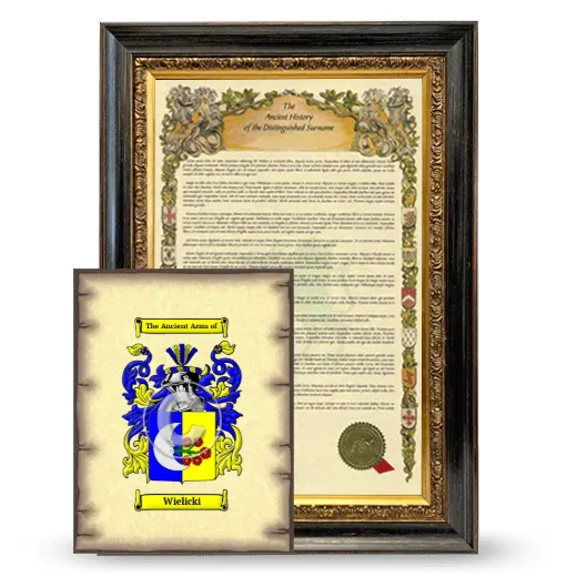 Wielicki Framed History and Coat of Arms Print - Heirloom