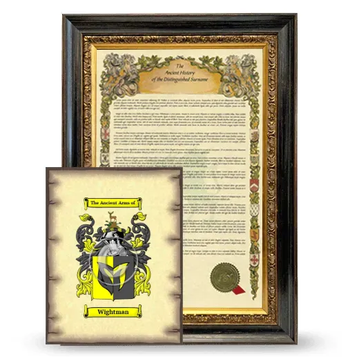 Wightman Framed History and Coat of Arms Print - Heirloom