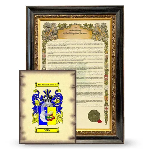 Wilk Framed History and Coat of Arms Print - Heirloom