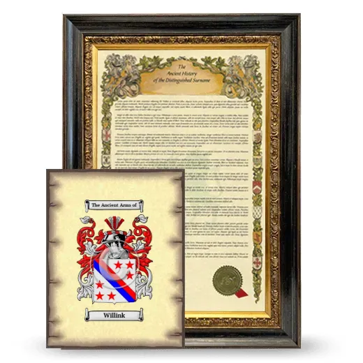 Willink Framed History and Coat of Arms Print - Heirloom