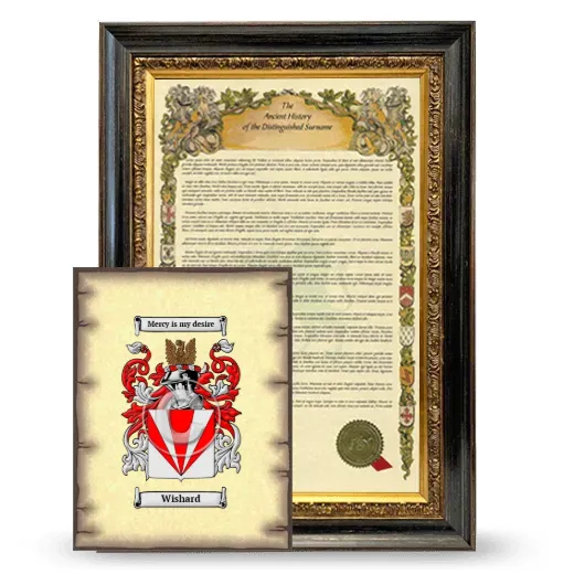 Wishard Framed History and Coat of Arms Print - Heirloom