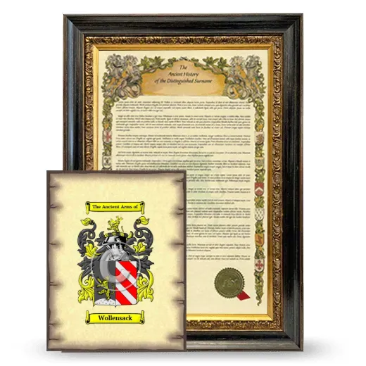 Wollensack Framed History and Coat of Arms Print - Heirloom
