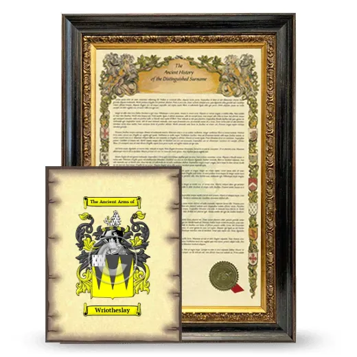 Wriotheslay Framed History and Coat of Arms Print - Heirloom