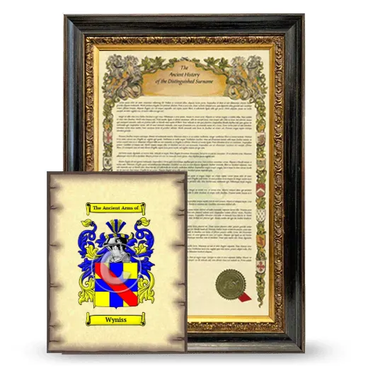 Wyniss Framed History and Coat of Arms Print - Heirloom