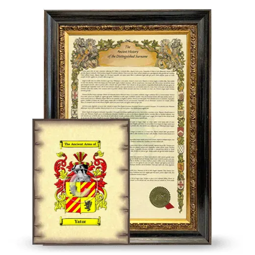 Yator Framed History and Coat of Arms Print - Heirloom