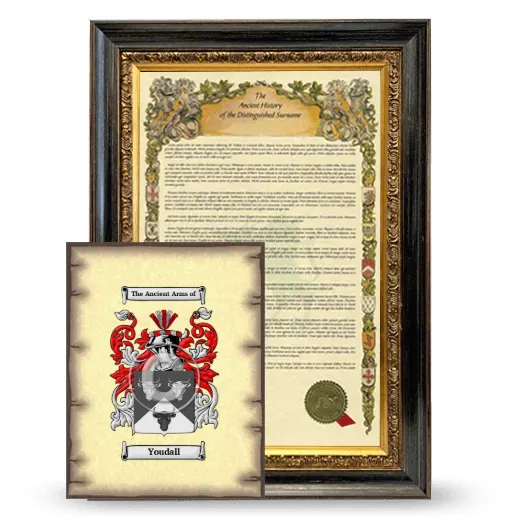 Youdall Framed History and Coat of Arms Print - Heirloom