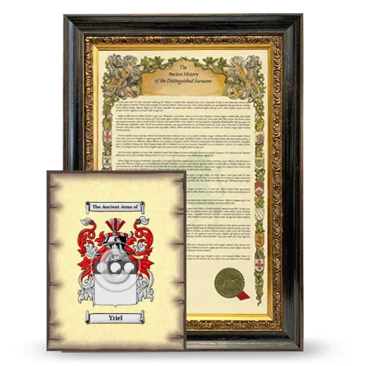 Yriel Framed History and Coat of Arms Print - Heirloom