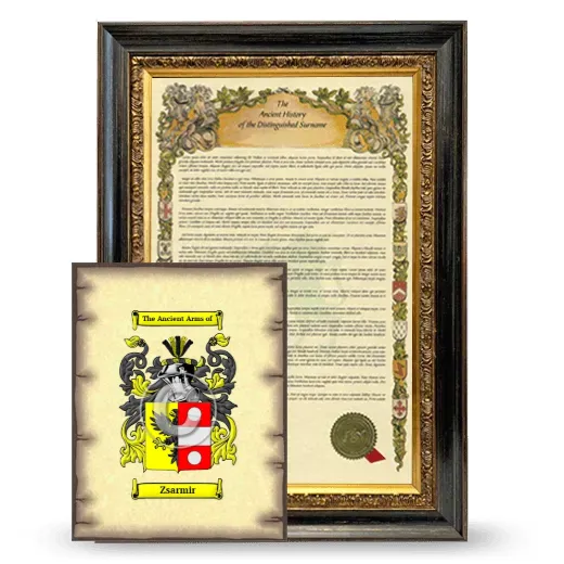 Zsarmir Framed History and Coat of Arms Print - Heirloom