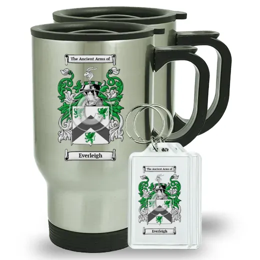 Everleigh Pair of Travel Mugs and pair of Keychains