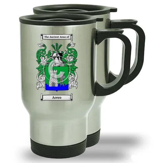 Acero Pair of Steel Travel Mugs