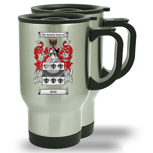 Acre Pair of Steel Travel Mugs