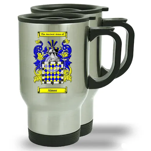 Aimar Pair of Steel Travel Mugs
