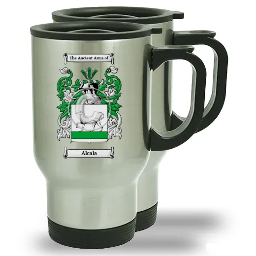 Alcala Pair of Steel Travel Mugs