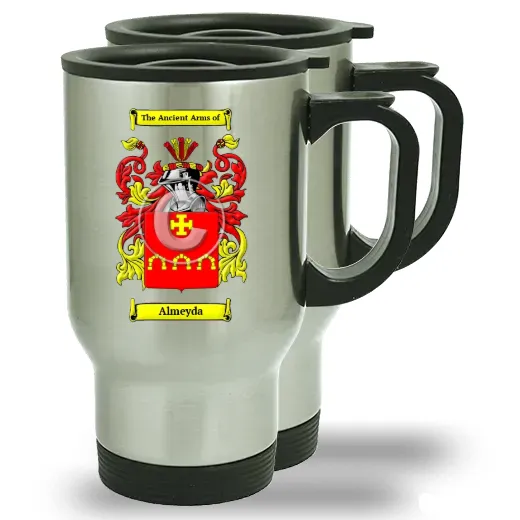Almeyda Pair of Steel Travel Mugs