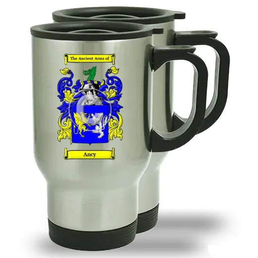 Ancy Pair of Steel Travel Mugs