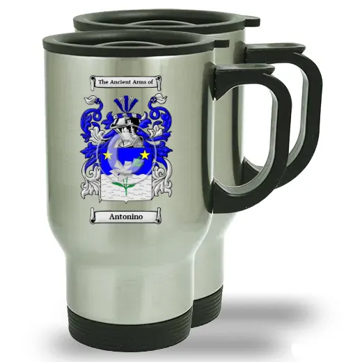 Antonino Pair of Steel Travel Mugs