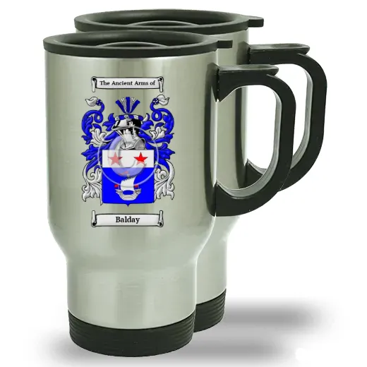 Balday Pair of Steel Travel Mugs