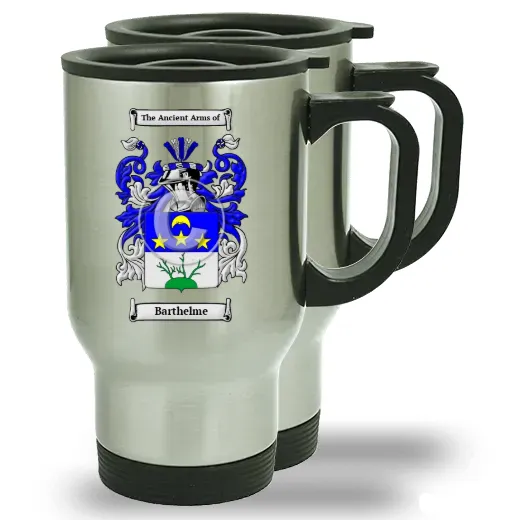 Barthelme Pair of Steel Travel Mugs