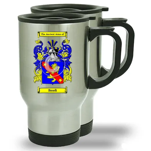 Baudi Pair of Steel Travel Mugs
