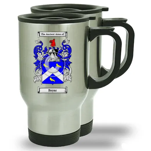 Bayar Pair of Steel Travel Mugs