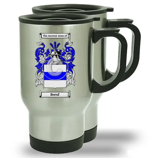 Boeuf Pair of Steel Travel Mugs
