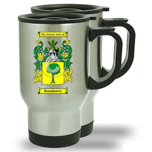 Boomhower Pair of Steel Travel Mugs