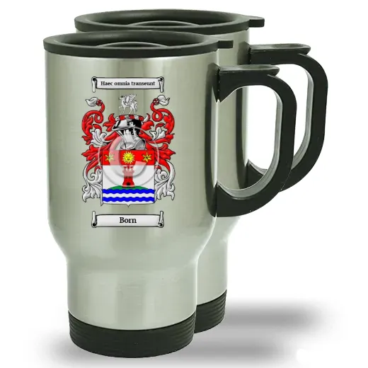 Born Pair of Steel Travel Mugs