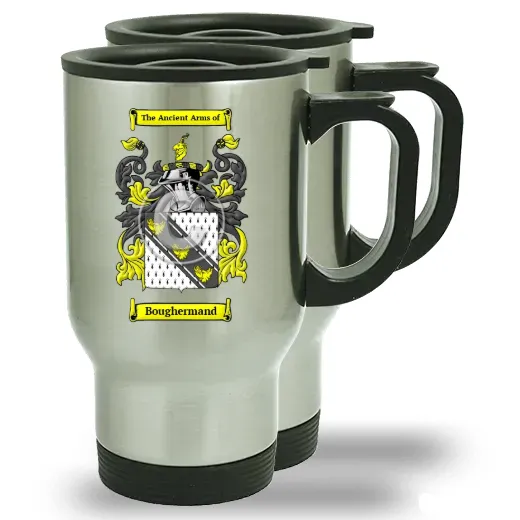 Boughermand Pair of Steel Travel Mugs