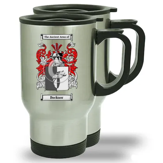 Bucknor Pair of Steel Travel Mugs